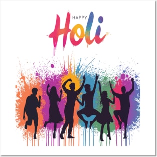 Happy Holi Festival India Hindu Posters and Art
